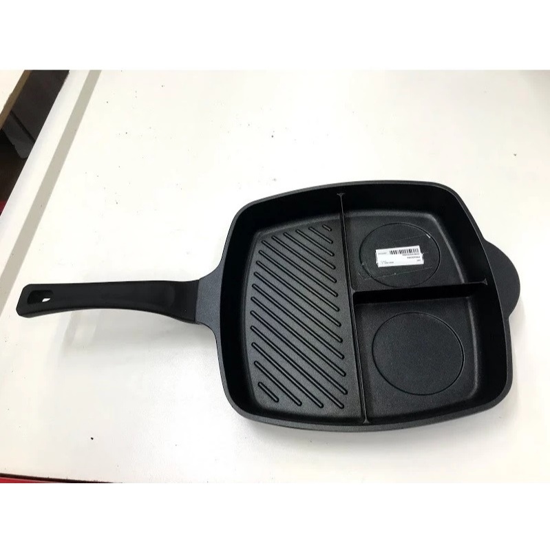 Frigideira Com Divisorias - 3 Em1 Jomafe Fabricante Europeu - 28Cm Super Antiaderente  Fogão Indução