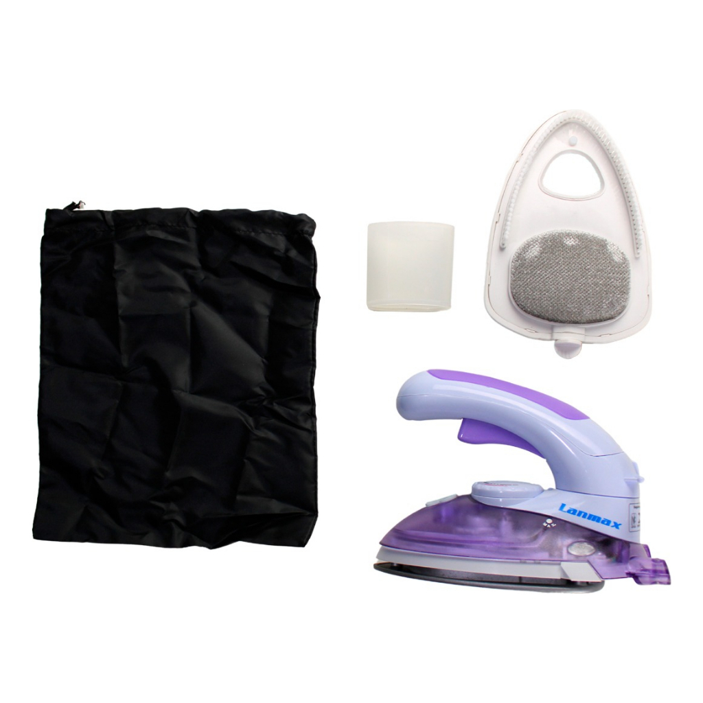 Mini Ferro De Passar Para Viagem E Steamer Vertical Bivolt Cor Branco 110V/220V Lanmax