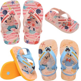 Chinelo Havaianas Elástico Baby Disney Bebê Mickey Bebe Estampado Havaianas Original Na Caixa