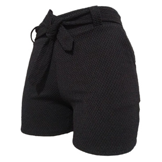 kit 3 Shorts Colmeia Listrado Liso Feminino Com Cinto em Oferta na Shopee