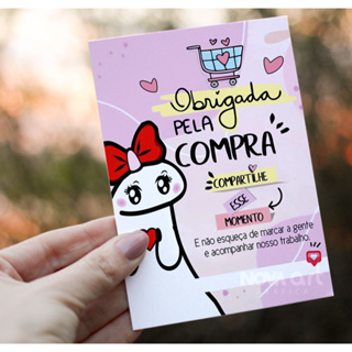 Carta Agradecimento Ao Cliente 10x14cm - Tipo Flyer em Oferta na Shopee