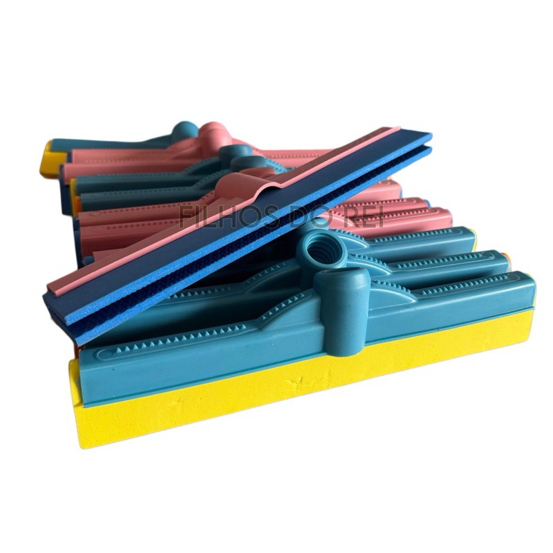 kit 12 Rodo plástico 40cm colorido sem cabos