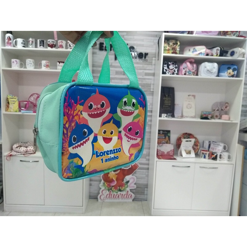 KIT 10 Bolsinhas Personalizada Babyshark brindes
