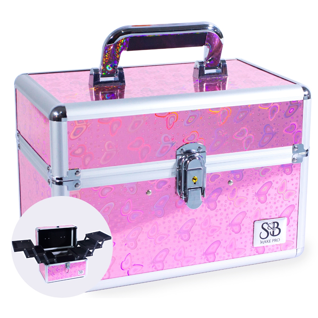 Maleta Maquiagem Profissional Média Vazia S&B Make C/ Chaves em Oferta na Shopee