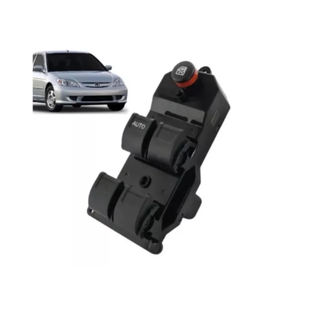 Botão Interruptor Vidro Elétrico Civic 1.7 2001 A 2006 Crv