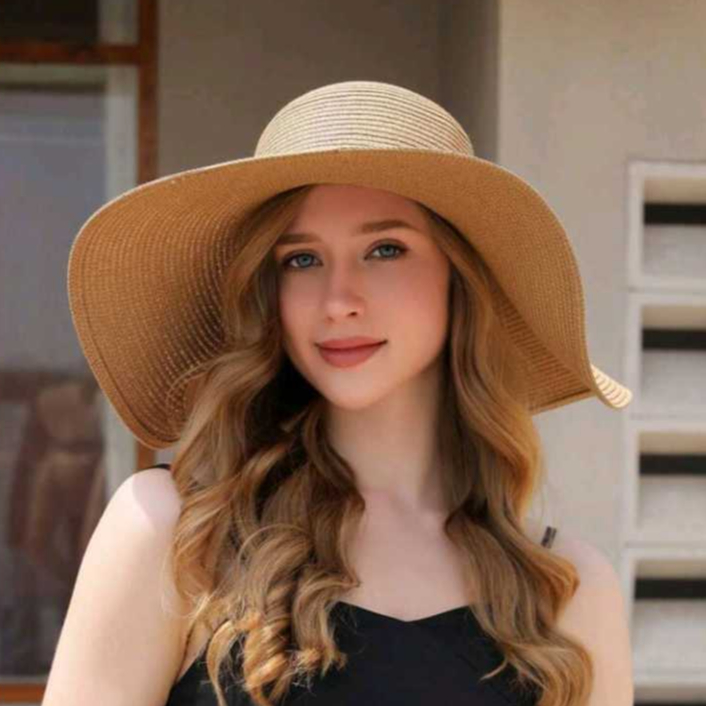 Chapéu Praia Aba Larga Flexível Moda Verão em Oferta na Shopee