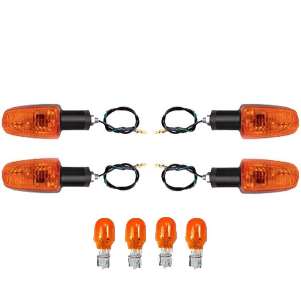 Kit 4 Pisca Seta Moto Titan 150 CG 125 CBX 250 250 Twister 2000 á 2008 AMBAR em Oferta na Shopee