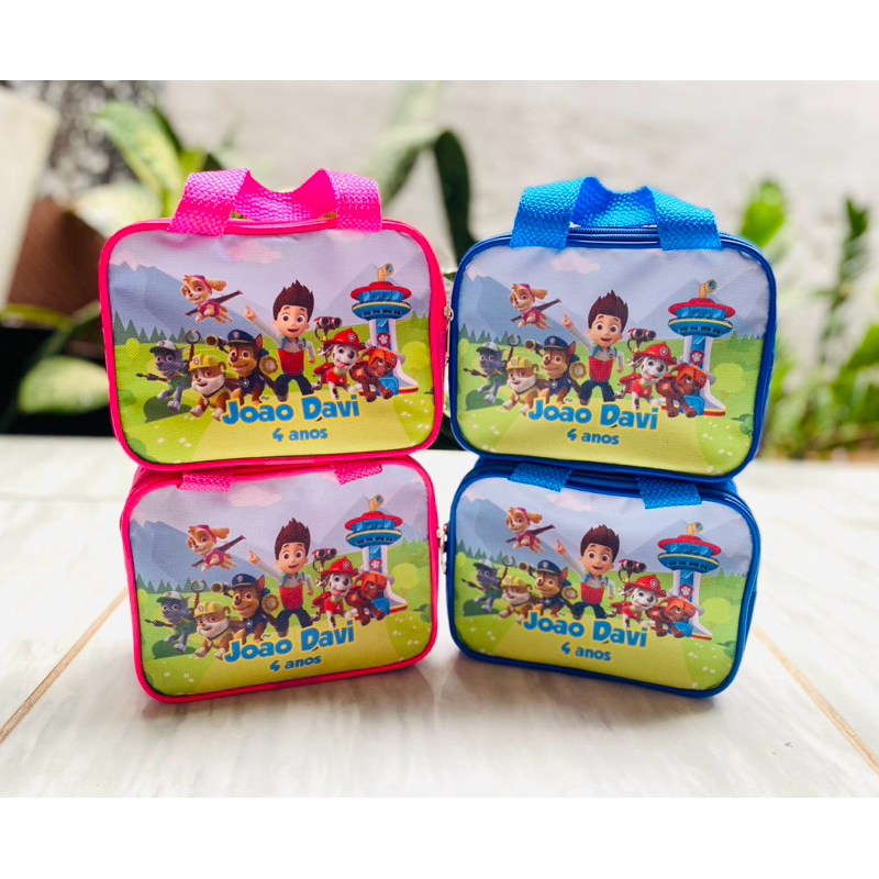Bolsinha Patrulha Canina personalizada com nome e idade  - Bolsinha - Lembrancinha - Aniversário Infantil