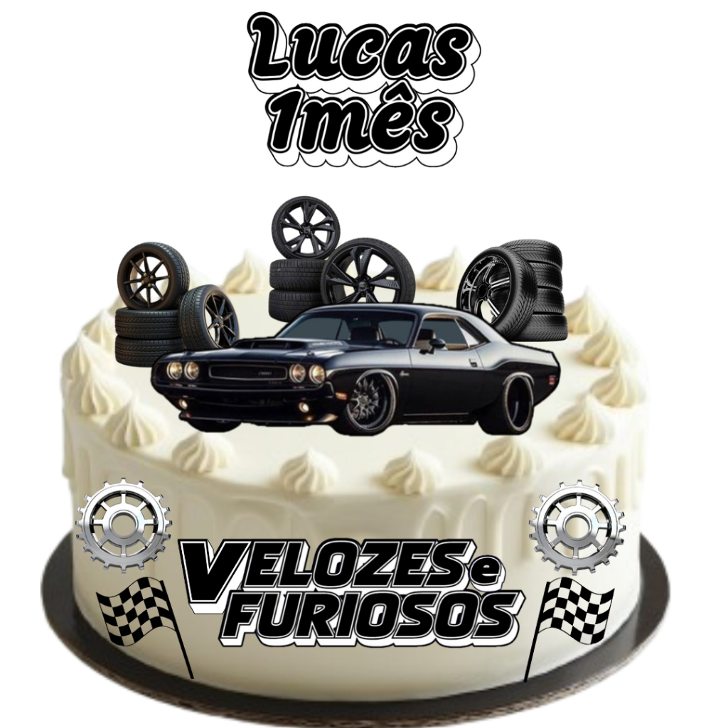 Topo de Bolo Velozes e Furiosos - Comprar com Melhor Preço em Padaria