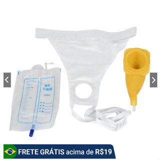 Bolsa Cueca Coletora Mictório Incontinência Urinaria Homem Idoso 1L em Oferta na Shopee