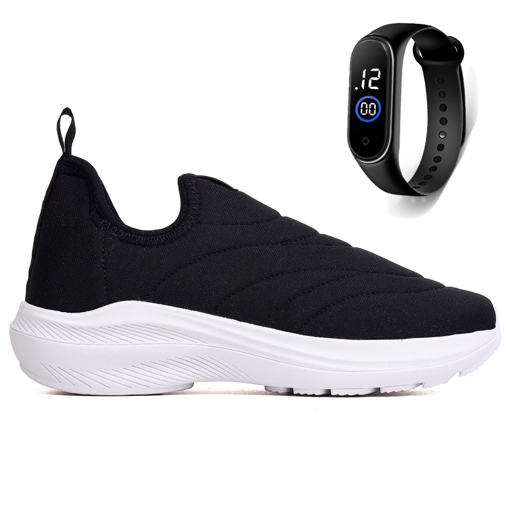 Tenis Infantil Meninos e Meninas Calce Facil Escolar Casual + Relogio em Oferta na Shopee