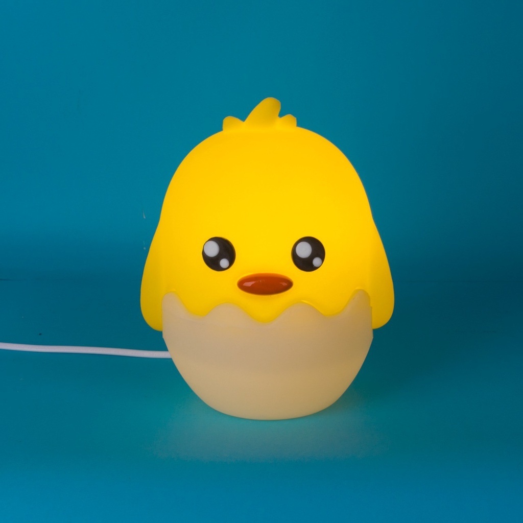 Luminária De Mesa Abajur Decoração Infantil Pintinho Na Casca