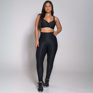 Conjunto Academia Treino Top e Calça Legging Feminino Fitness Luxo em Oferta na Shopee