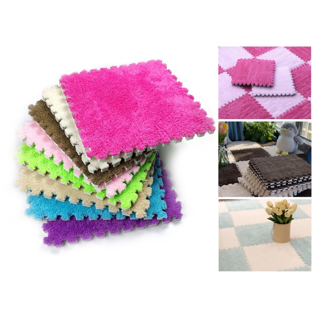 Tapete Emborrachado Infantil Sala Quarto Felpudo Xadrez Bebe em Oferta na Shopee