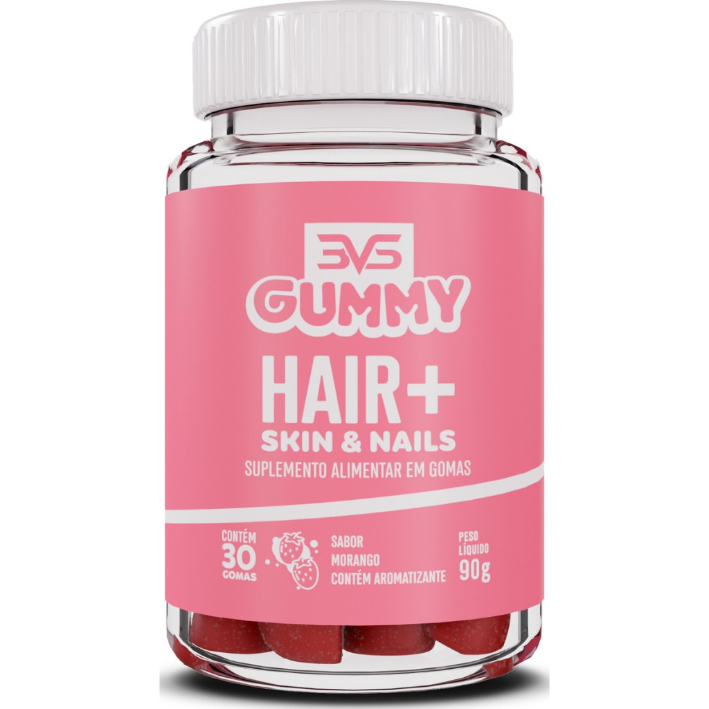 Hair, Skin E Nails Gummy Com Fórmula Exclusiva 100% Natural 30 Doses 3VS Nutrition - Health