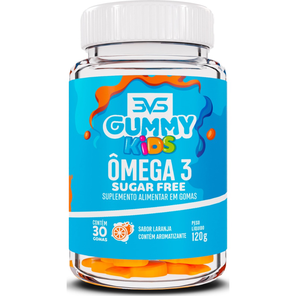 Ômega 3 Kids - Gummy 100% Natural Sem Açucar Com Pectina E Tapioca 3VS Nutrition em Oferta na Shopee
