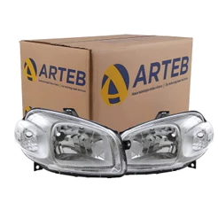 Par Farol Principal Fiat Novo Uno 2010 Ate 2018 Fiorino 2014 Ate 2019 Original Arteb