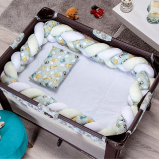 Kit Berço Menina Menino Nuvem 05 Peças Padrão Americano Nacional Chiqueirinho Desmontável em Oferta na Shopee