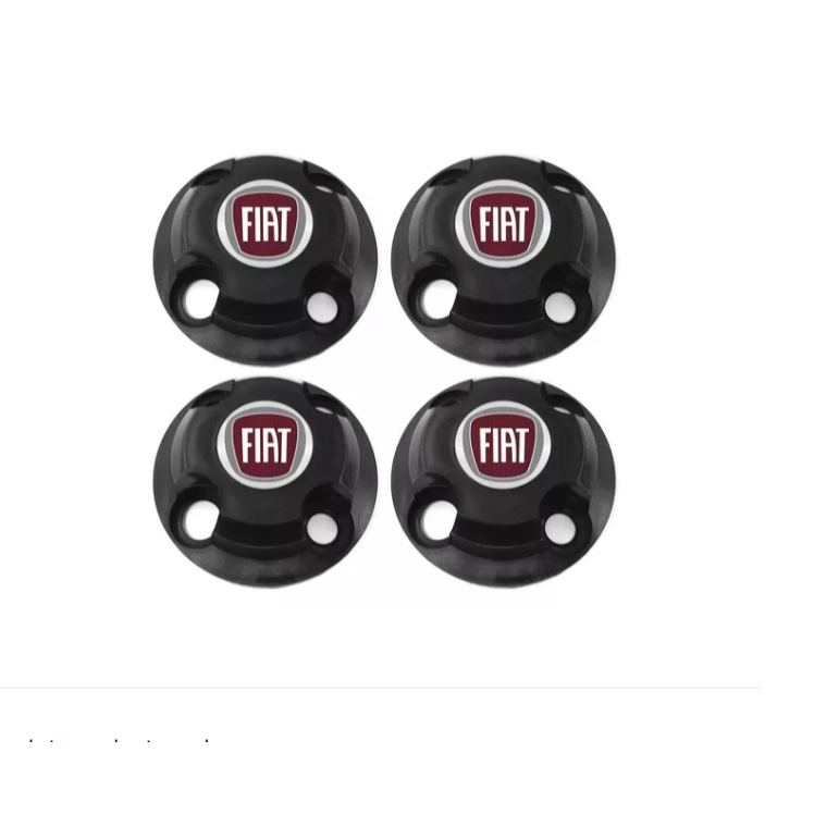 Jogo Calotinhas Centrais Fiat Aro 13 14 15 UNO /PALIO/FIORINO/ PUNTO/SIENA FIAT LANÇAMENTO LOGO VERMELHO COM 8 ARRUELAS