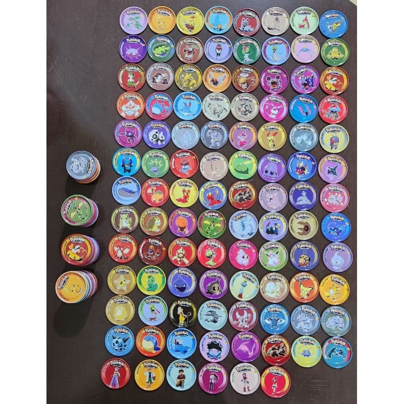 Super Lote Pokemon Metal Panini Rappers - 216 Tazos