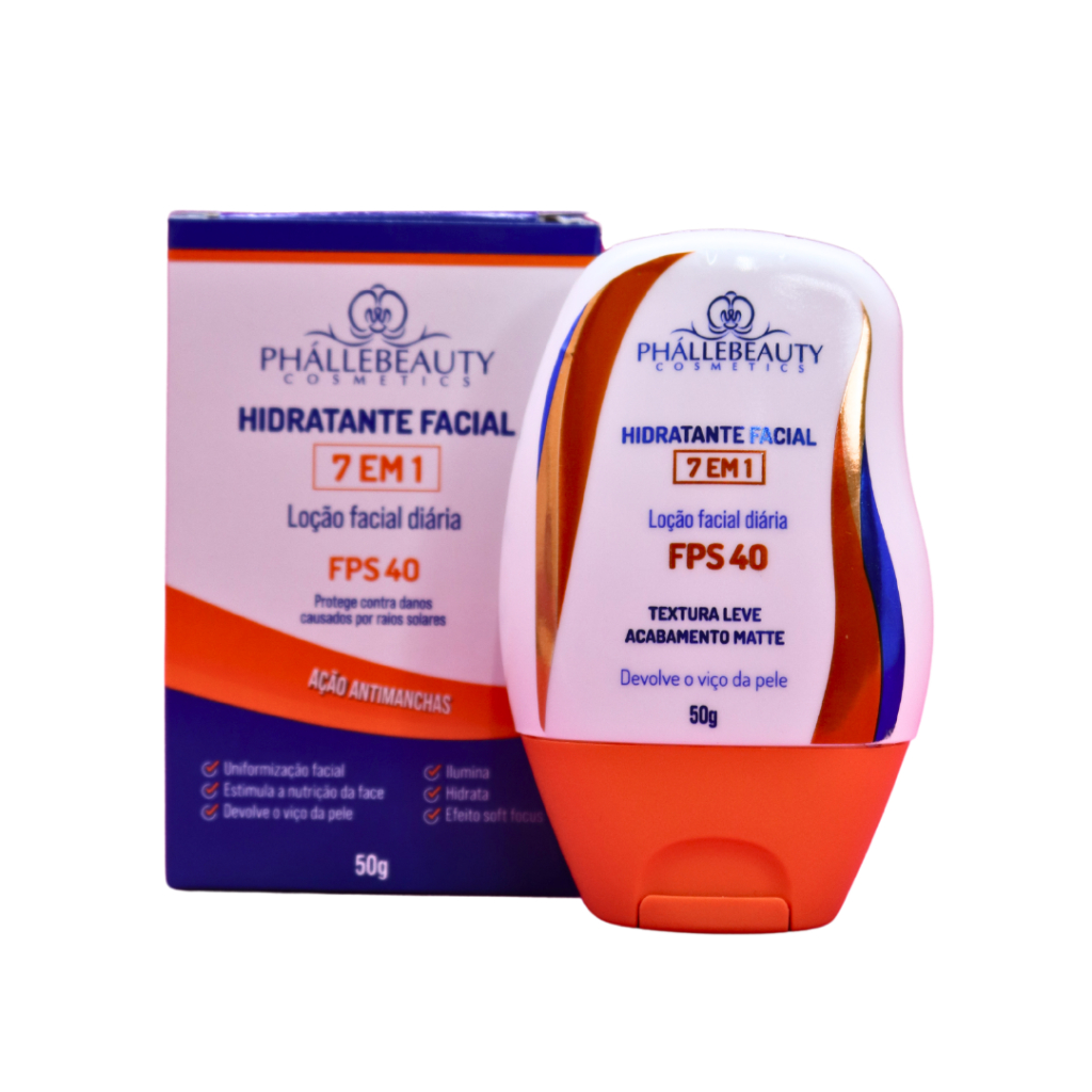 Hidratante Facial 7 em 1 - FPS 40 da PhalleBeauty - Beauty