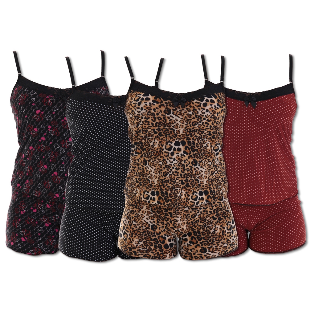 KIT 4 Pijamas Baby Doll Thays Liganete