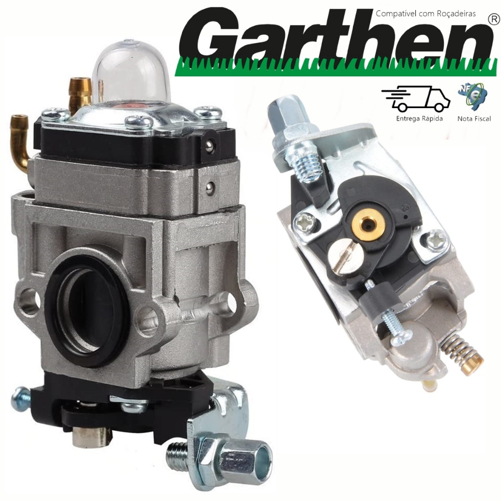 Carburador Para Roçadeira Garthen  Cg420 Cg450 Cg550
