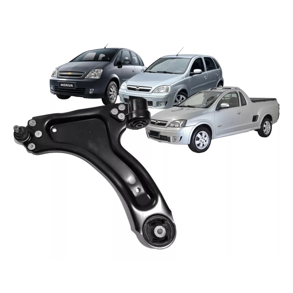 Bandeja Suspenção Dianteira Corsa Meriva 2002 / 2012 Montana 02/11 Com Pivô GM