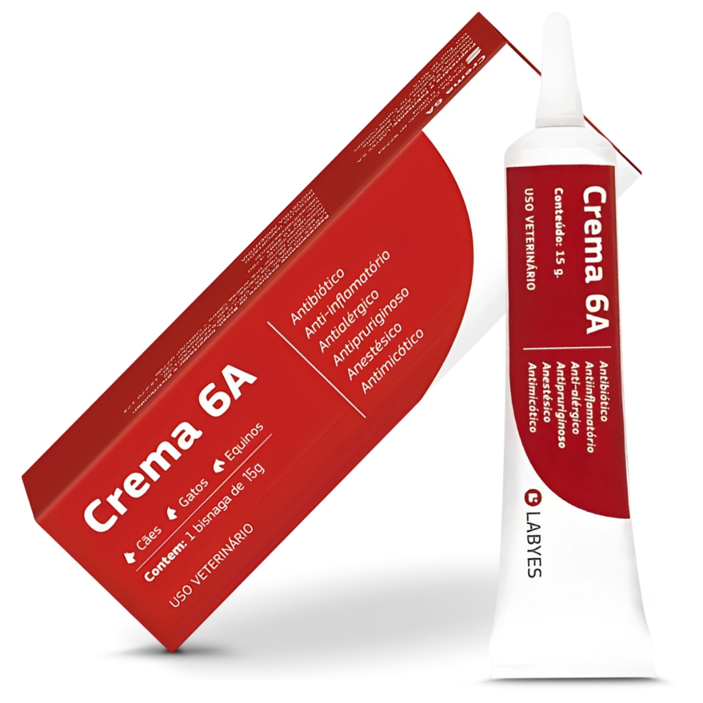 Crema 6a Labyes 15g Pomada Dermatológica Para Otites - Pets