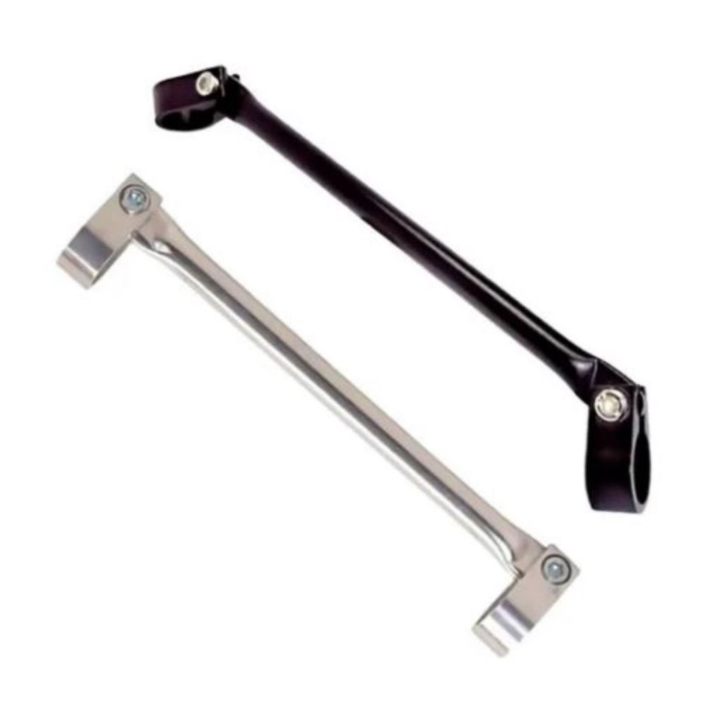 Barra Travessa De Guidão Moto Preto/ Polido Para Reforçar Guidão em Oferta na Shopee