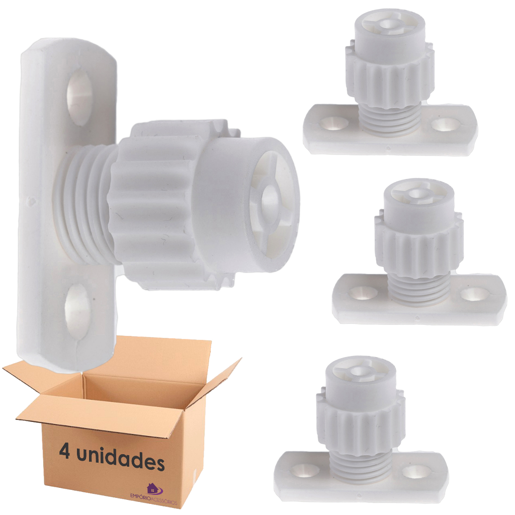 Kit 4 Distanciador Calço Corrediça Regulável 27mm A 34mm