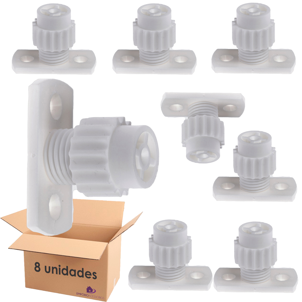 Kit 8 Distanciador Calço Corrediça Regulável 27mm A 34mm