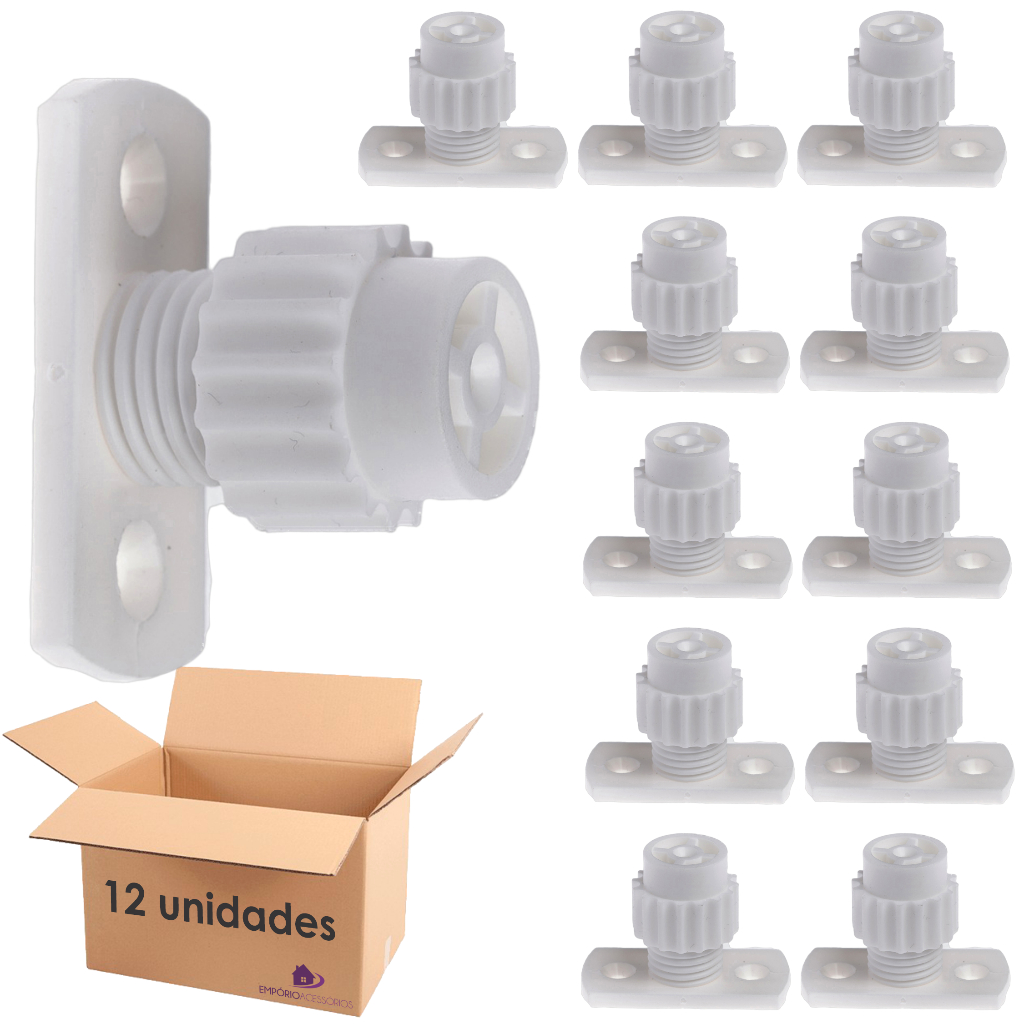 Kit 12 Distanciador Calço Corrediça Regulável 27mm A 34mm