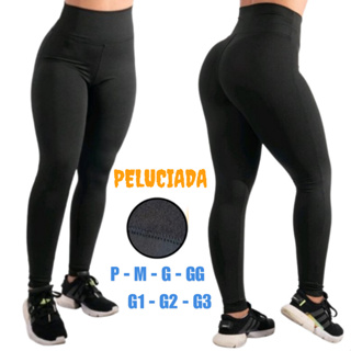Calça Legging Térmica Flanelada P AO G3  Cintura Alta  forrada por dentro costura reforçada em Oferta na Shopee