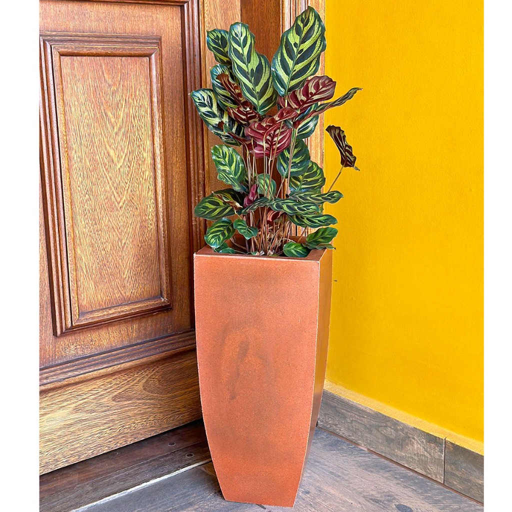 Vaso Quadrado De Polietileno 41cm Fino Para Plantas E Flores