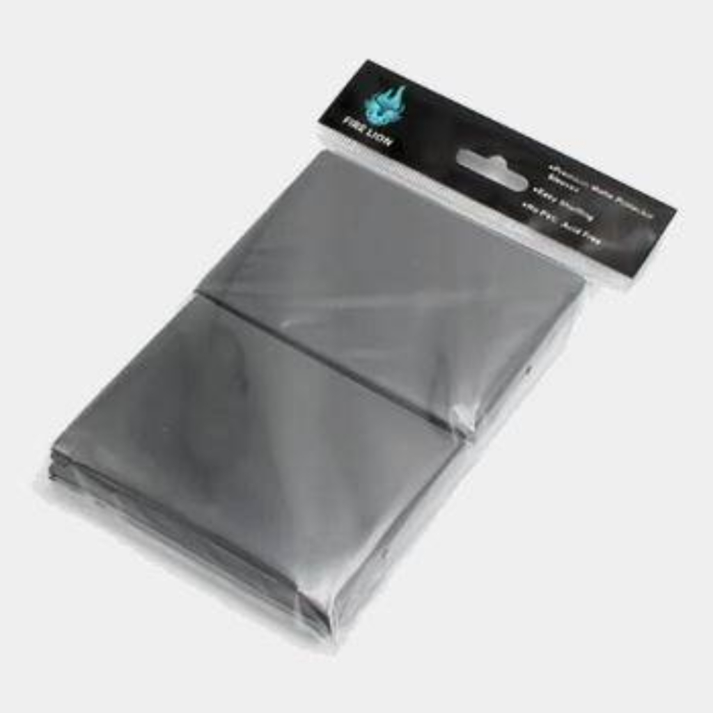 Sleeve Shield Matte Fire Lion para Cartas TCG - Protetor Cartas Pokémon Magic 100 peças