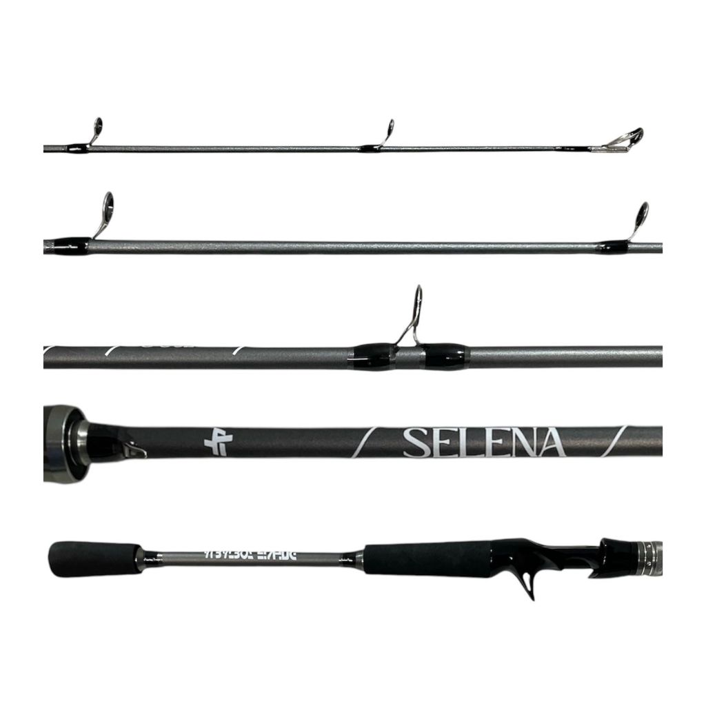 Vara Pesca Selena Carretilha e Molinete 7-14lbs Carbono Albatroz 2 Partes