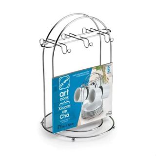 Suporte Porta Xícaras De Café E Pires 6 Ganchos De Mesa em Oferta na Shopee