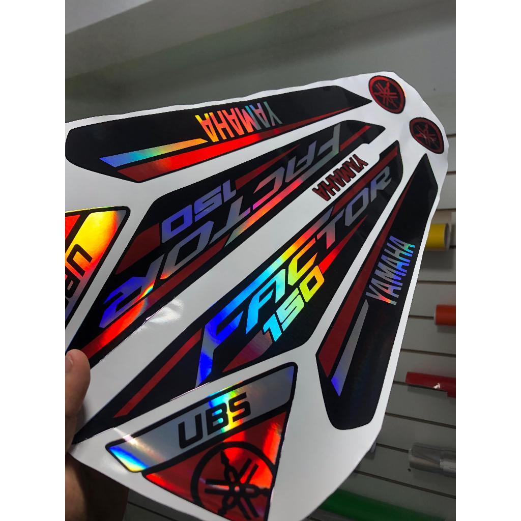 Kit adesivos factor 150 holografico ano 2024