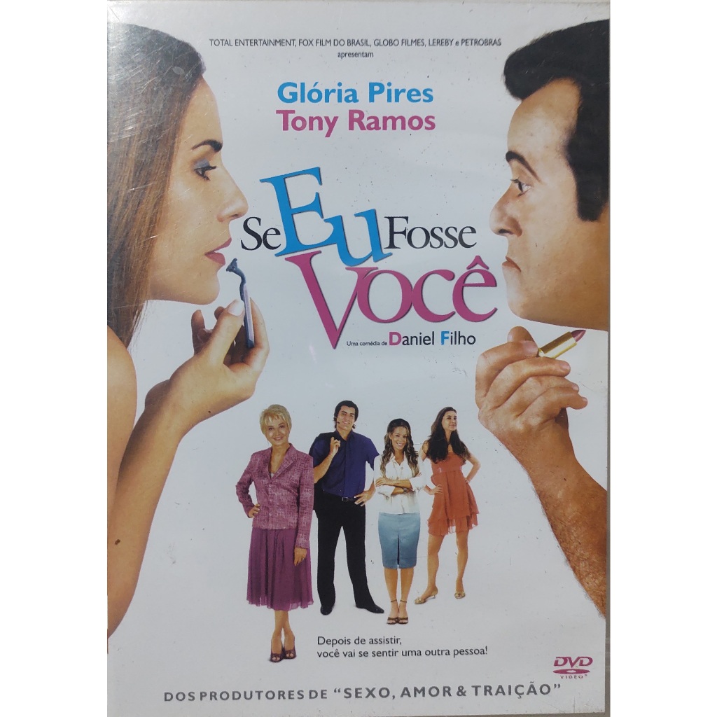 Dvd Se Eu fosse você Gloria Pires Tony Ramos Otimo Estado