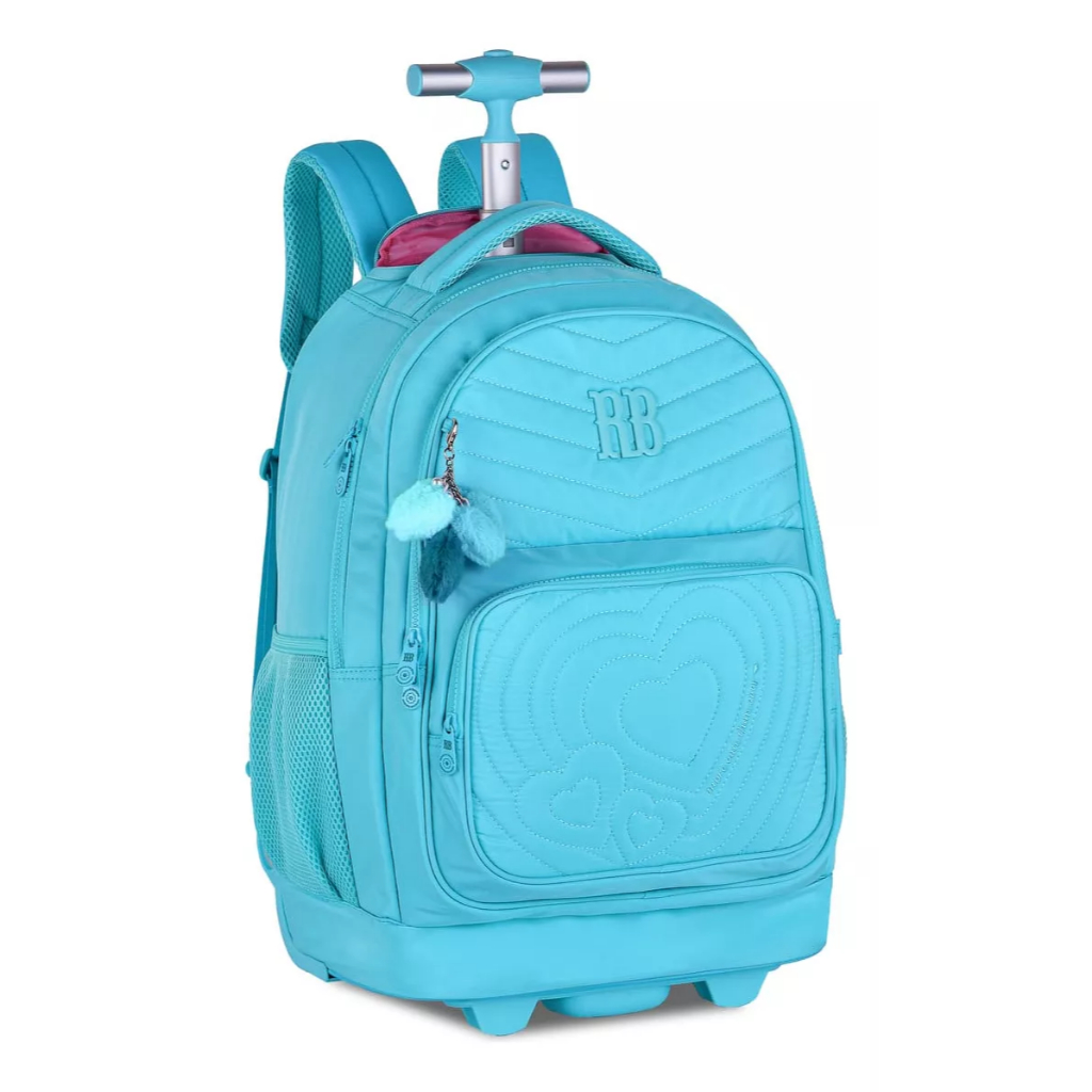 Mochila Carrinho Rebecca Bonbon Bolsa Escolar Meninas Clio