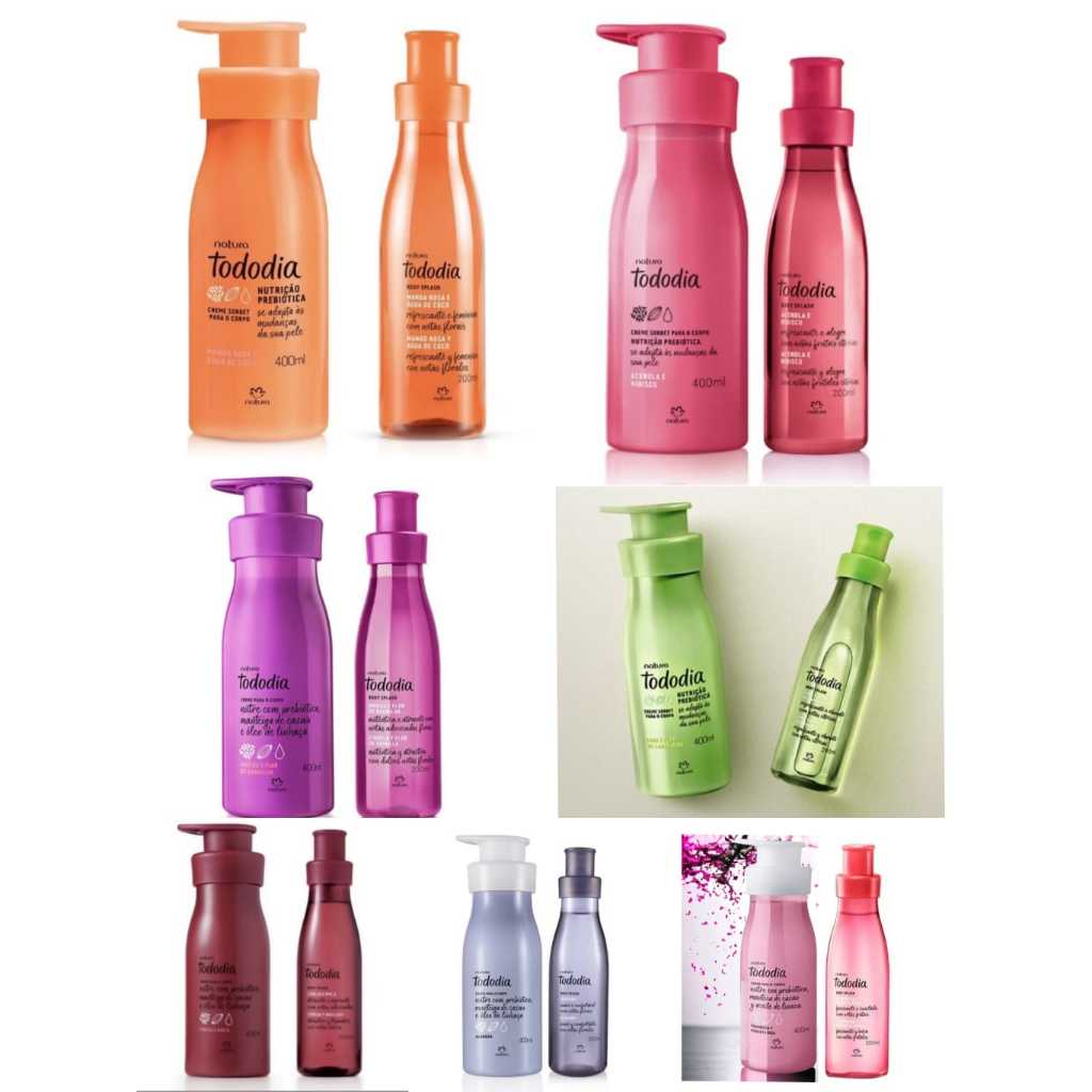 Kit Natura Tododia Hidratante + Body Splash (Várias fragrancias)
