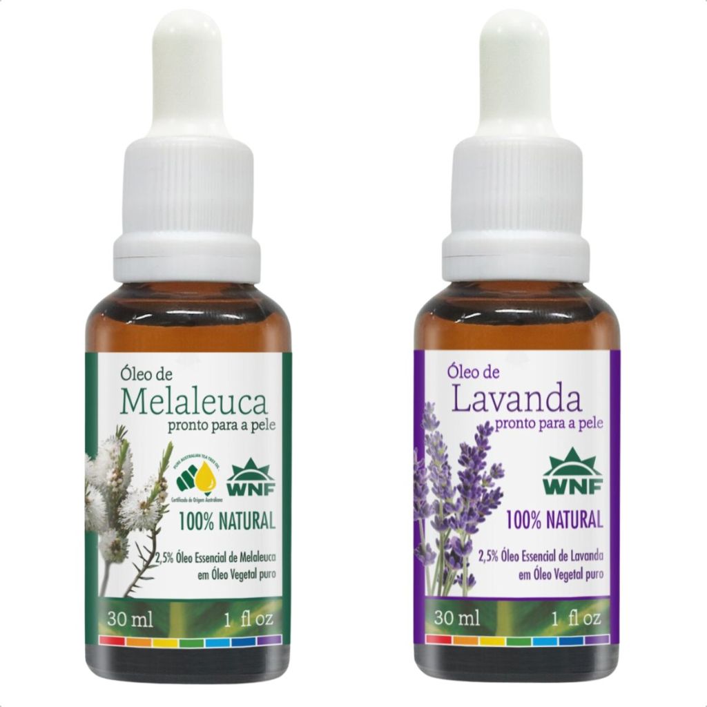 Kit Oleo de Melaleuca e Lavanda Pronto para Pele WNF 30ml em Oferta na Shopee