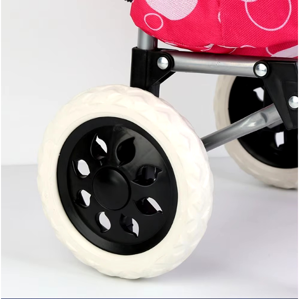 Kit 2/4/6/8 Rodinhas Roda Para Carrinho De Compras Feira Maleiro