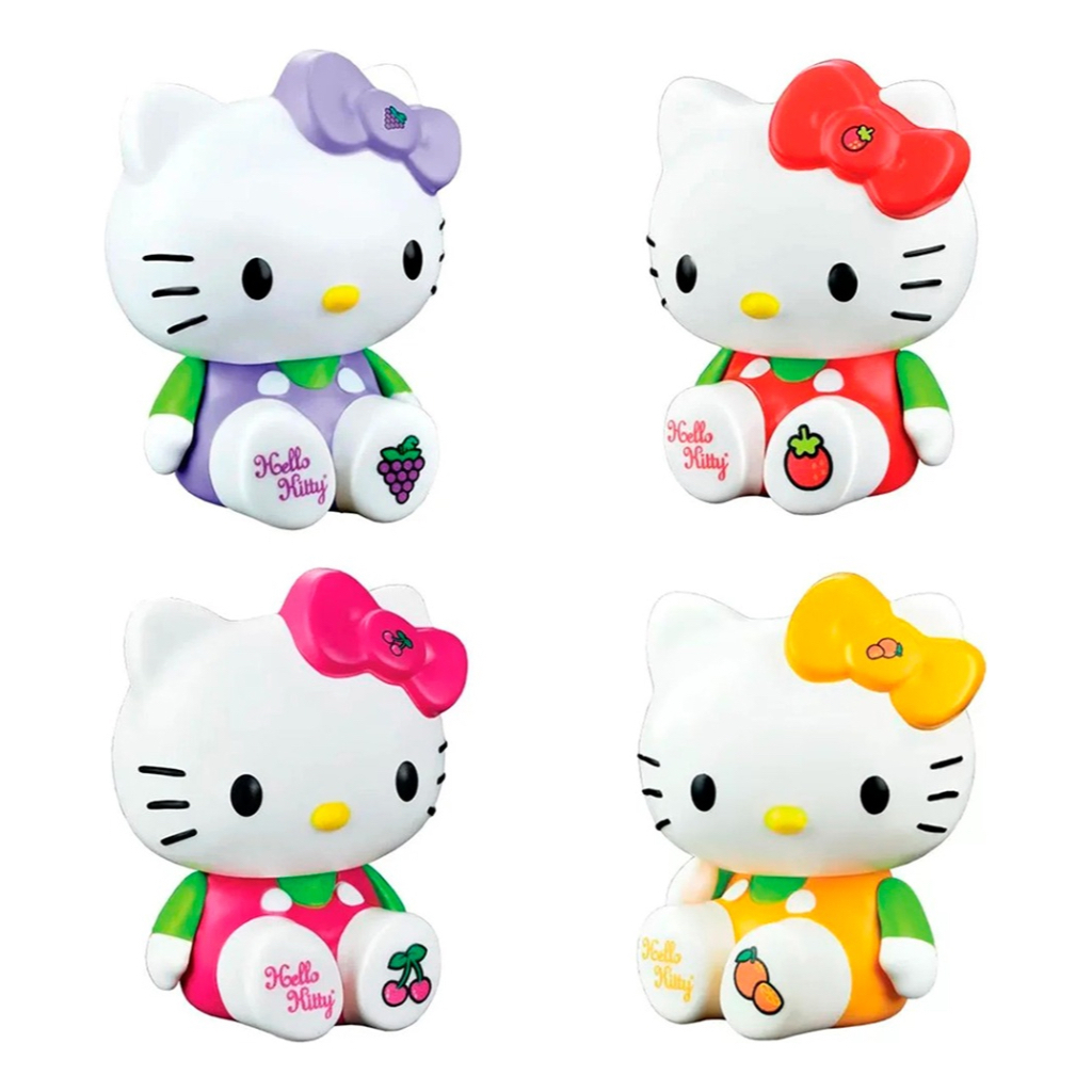 Bonecas Hello Kitty Frutinhas em Vinil 12 cm  com Cheirinho de frutas Original Líder brinquedos