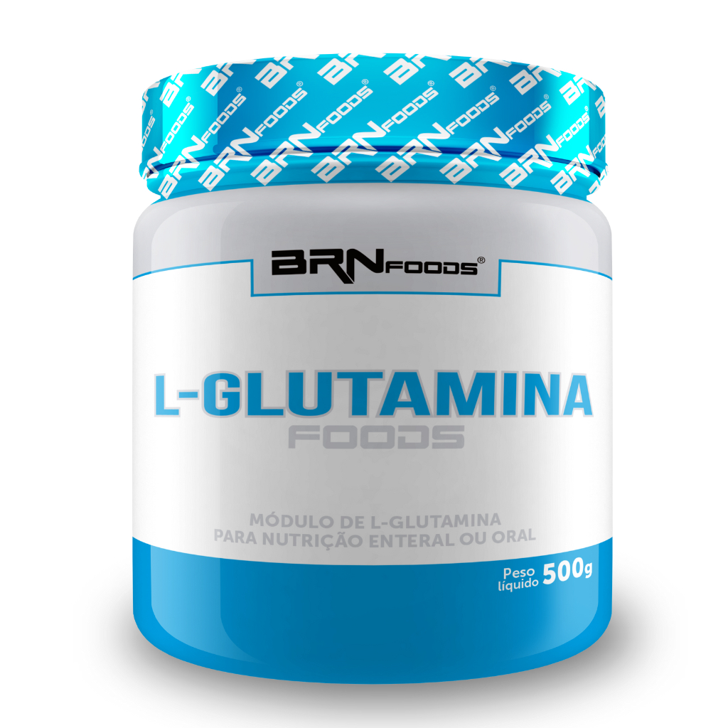 L-Glutamina 100% Pura Importada 500g BRNFOODS em Oferta na Shopee