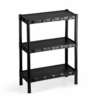 Estante com 3 Prateleira Organizadora de Plástico Modular Multiuso para Cozinha e Quarto