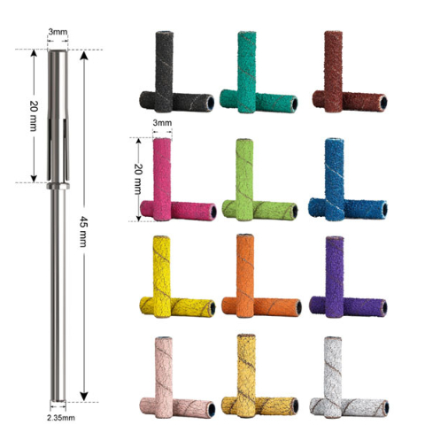 Kit De Refil Slim Broca Fina Para Lixa Bits Mini Mandril Motor Elétrica 60un 3mm em Oferta na Shopee