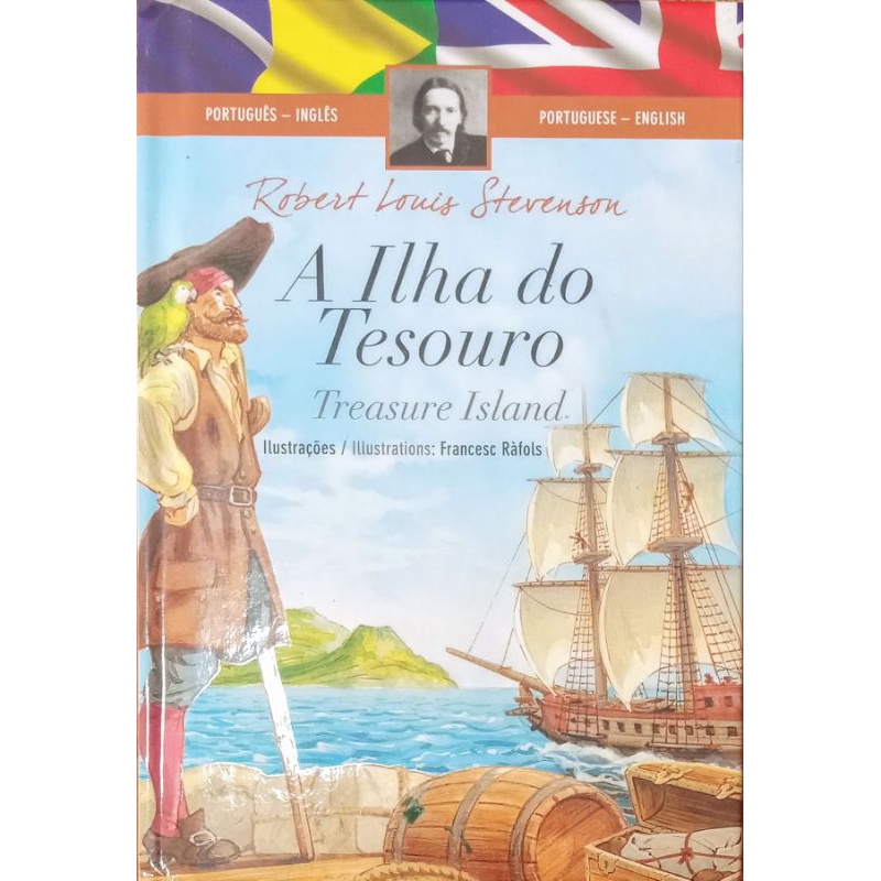 Livro Infanto/Juvenil - A Ilha do Tesouro - Treasury Island ( Português/Inglês )