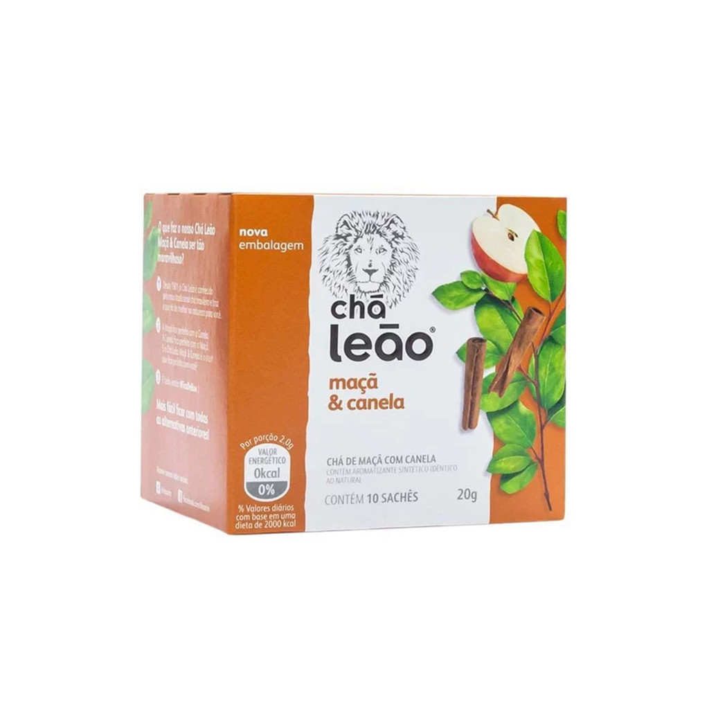Chá Leão  Maça Com Canela C/10